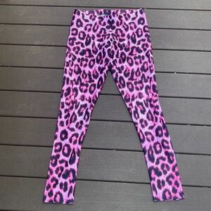 ART of Where Women’s Pink Cheetah Leggings Size XL